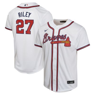 Youth MLB Nike Austin Riley Atlanta Braves Home Game Player Jersey