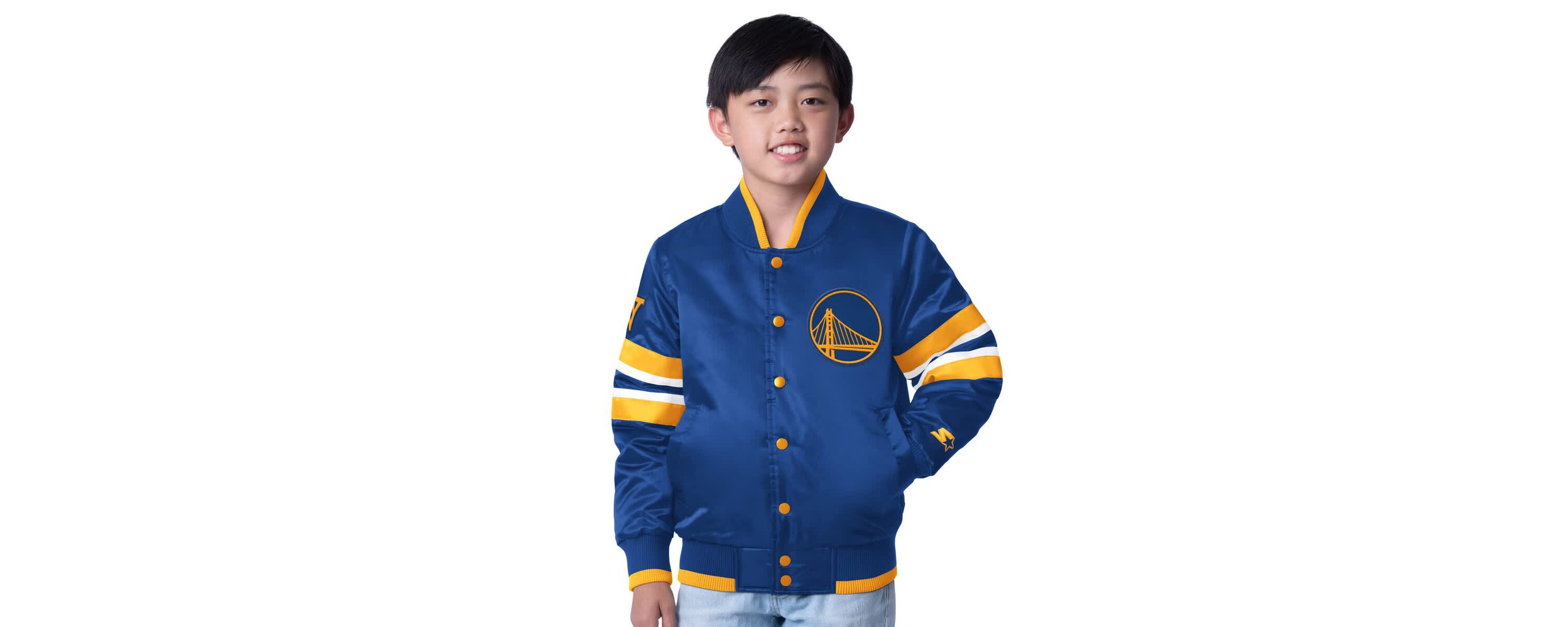 NBA Golden State Warriors Scout Varsity Full-Snap Jacket