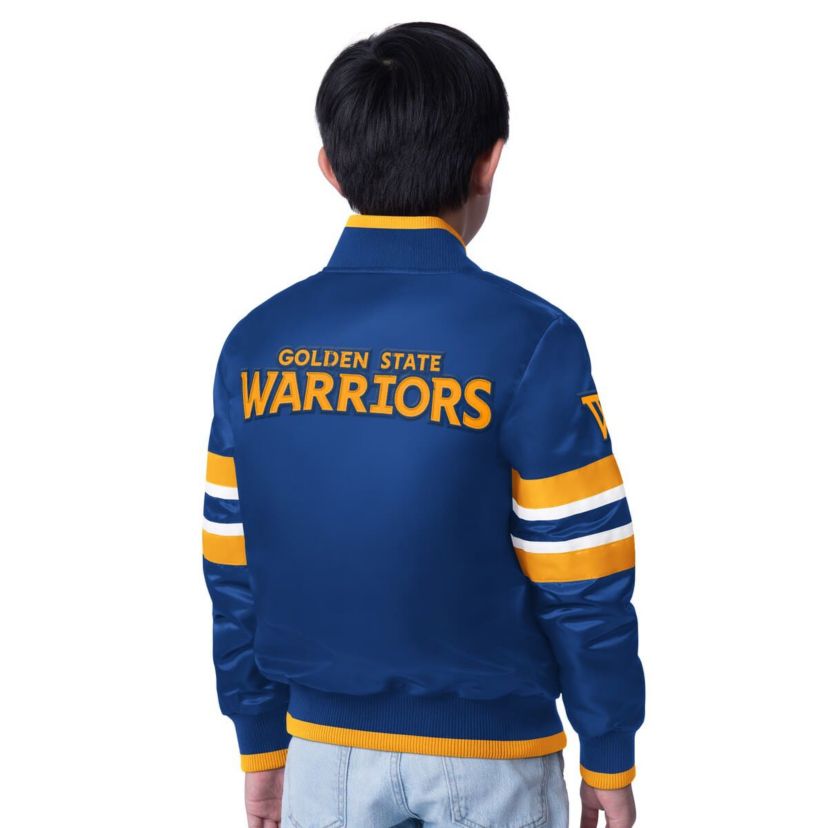 NBA Golden State Warriors Scout Varsity Full-Snap Jacket