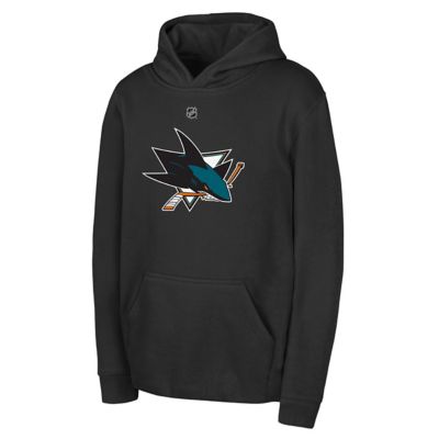 Outerstuff Youth NHL San Jose Sharks Primary Logo Pullover Hoodie, Black, XL
