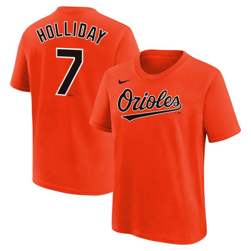 MLB Nike Jackson Holliday Baltimore Orioles Name & Number T-Shirt