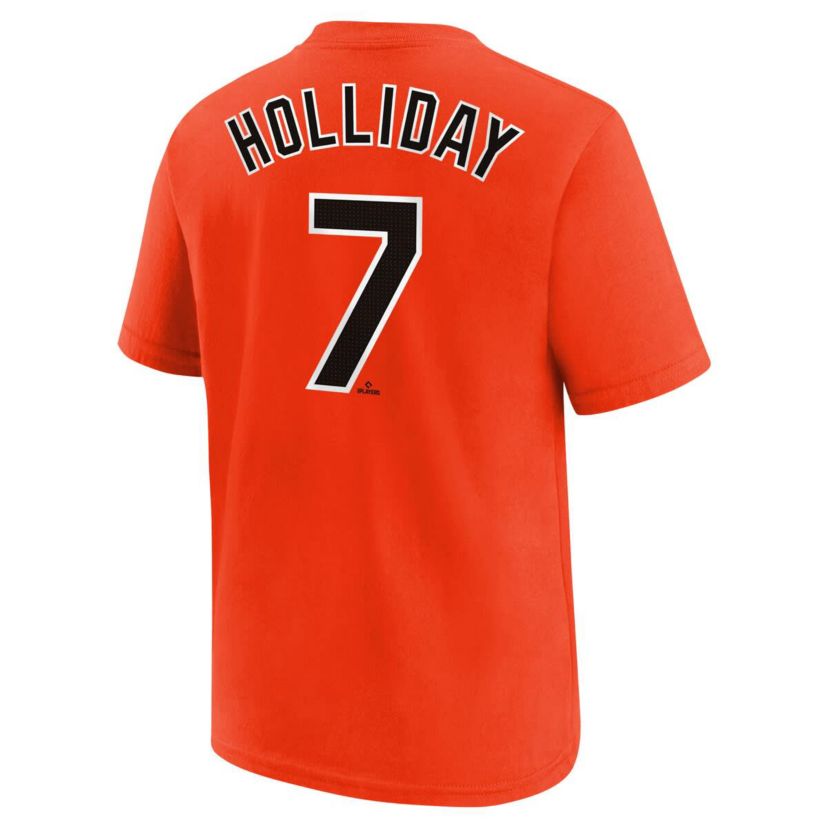 MLB Nike Jackson Holliday Baltimore Orioles Name & Number T-Shirt