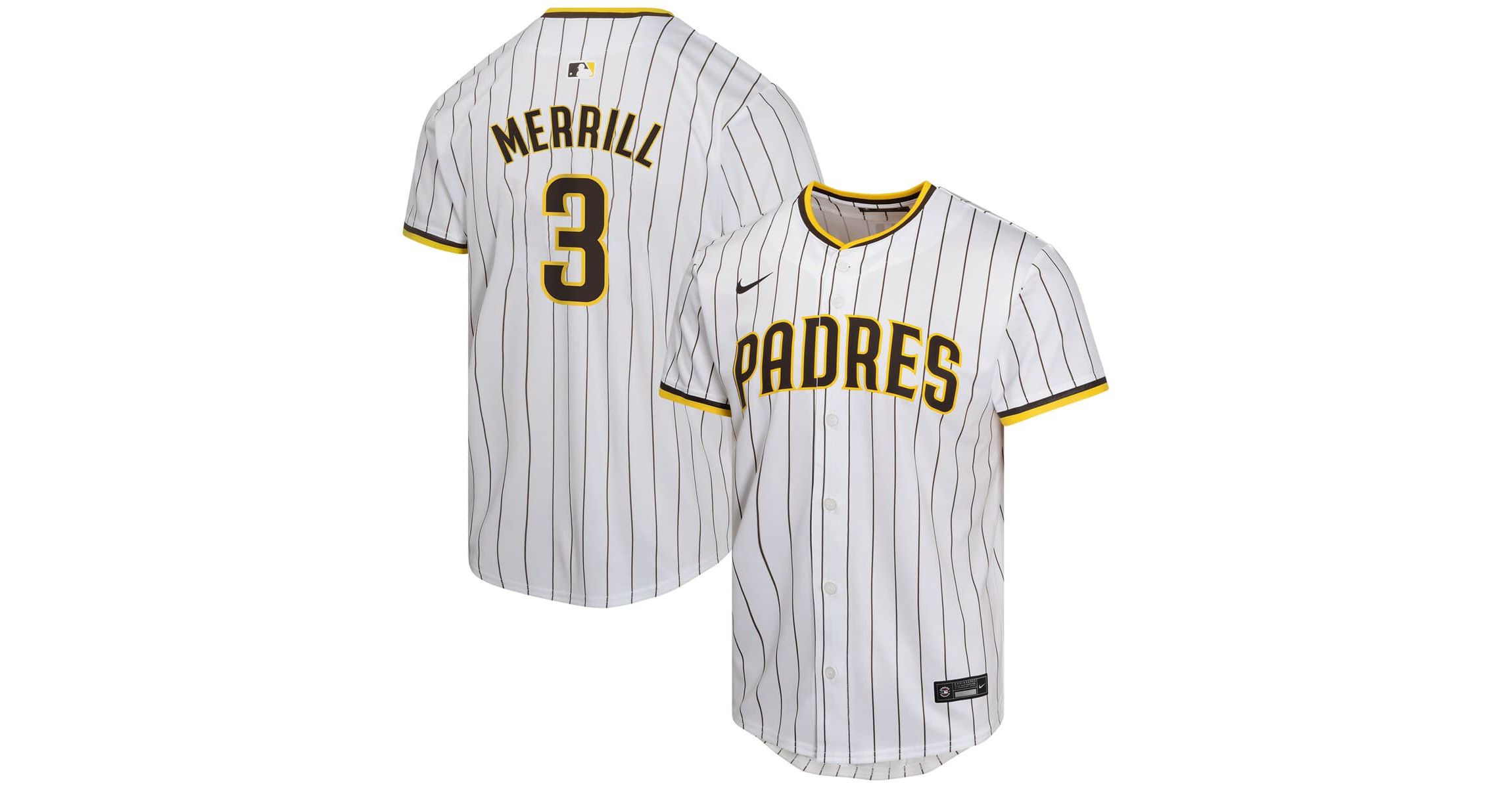 MLB Nike Jackson Merrill San Diego Padres Home Player Game Jersey