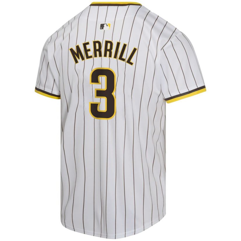 MLB Nike Jackson Merrill San Diego Padres Home Player Game Jersey