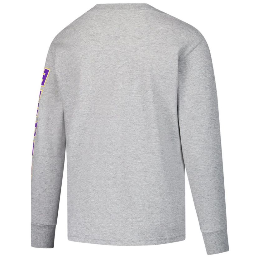 NCAA LSU Tigers Distressed Arch Over Logo Long Sleeve T-Shirt