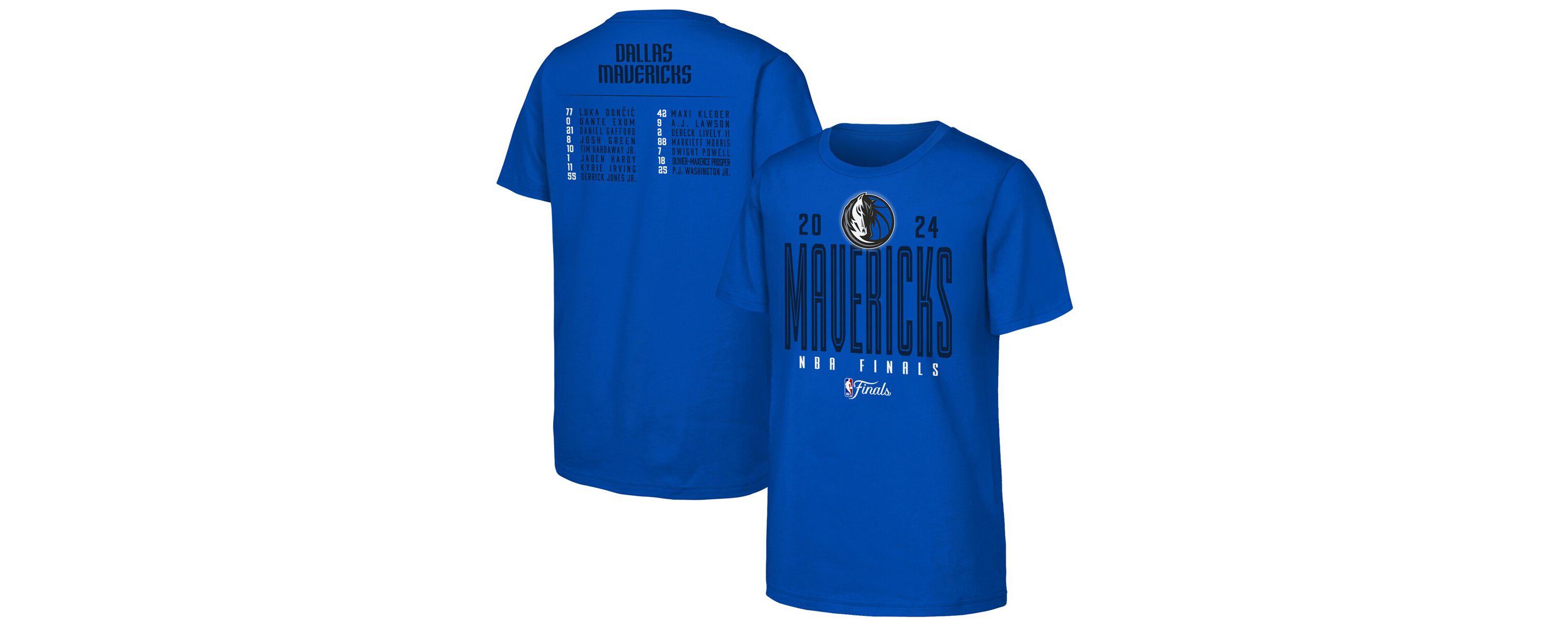 NBA Fanatics Dallas Mavericks 2024 NBA Finals Roster T-Shirt