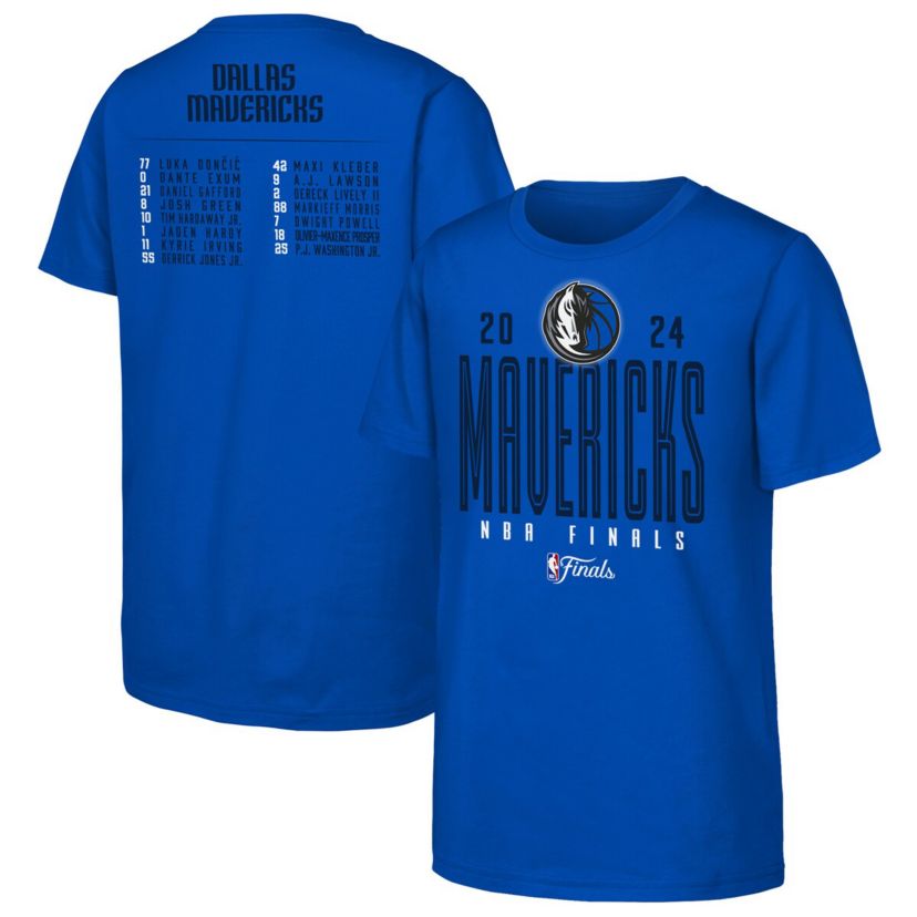NBA Fanatics Dallas Mavericks 2024 NBA Finals Roster T-Shirt