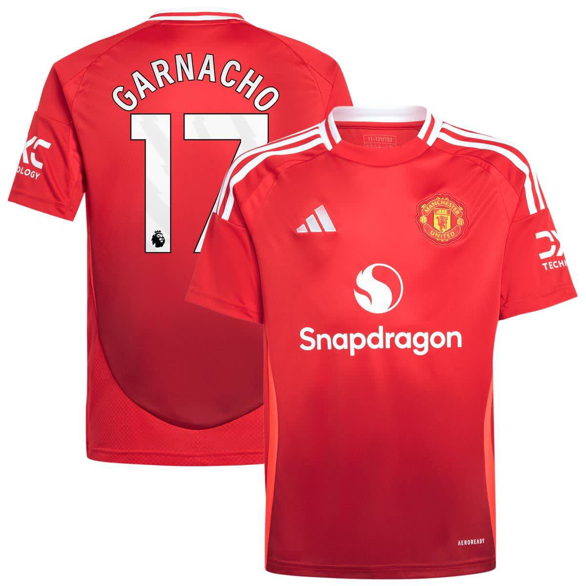 International Clubs Alejandro Garnacho Manchester United 2024/25 Home Replica Player Jersey