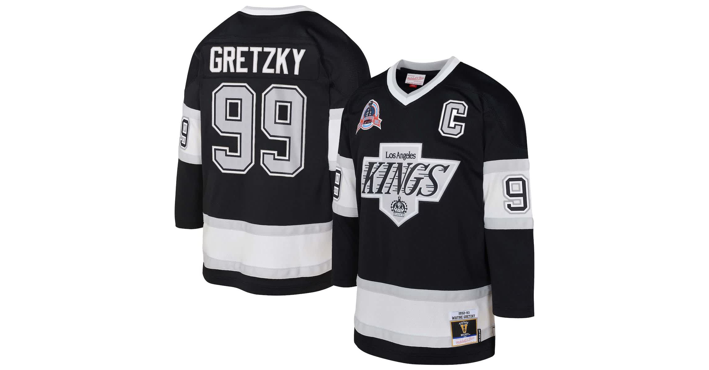 NHL Wayne Gretzky Los Angeles Kings 1992/93 Captain Patch Power Play Player Jersey