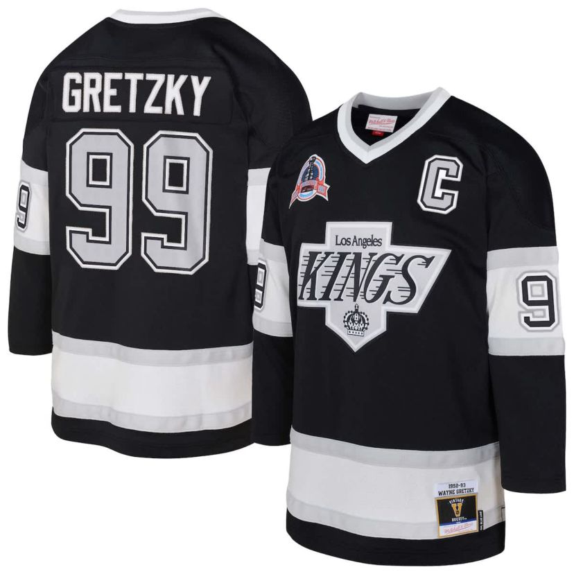 NHL Wayne Gretzky Los Angeles Kings 1992/93 Captain Patch Power Play Player Jersey