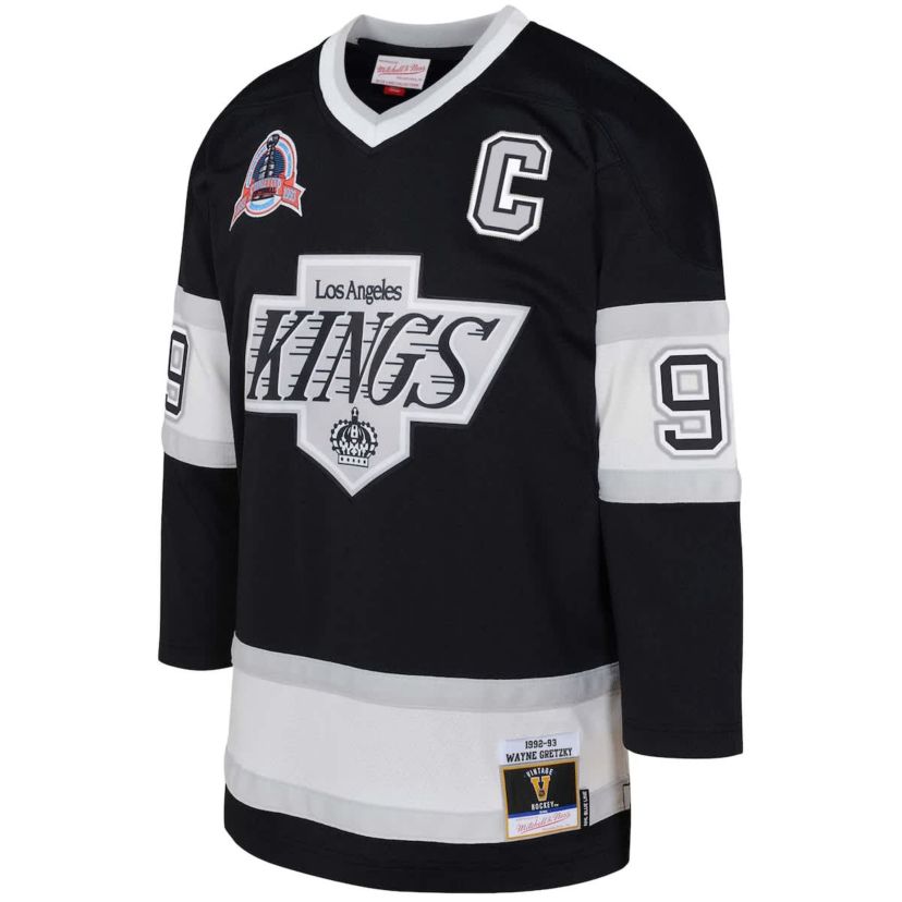 NHL Wayne Gretzky Los Angeles Kings 1992/93 Captain Patch Power Play Player Jersey