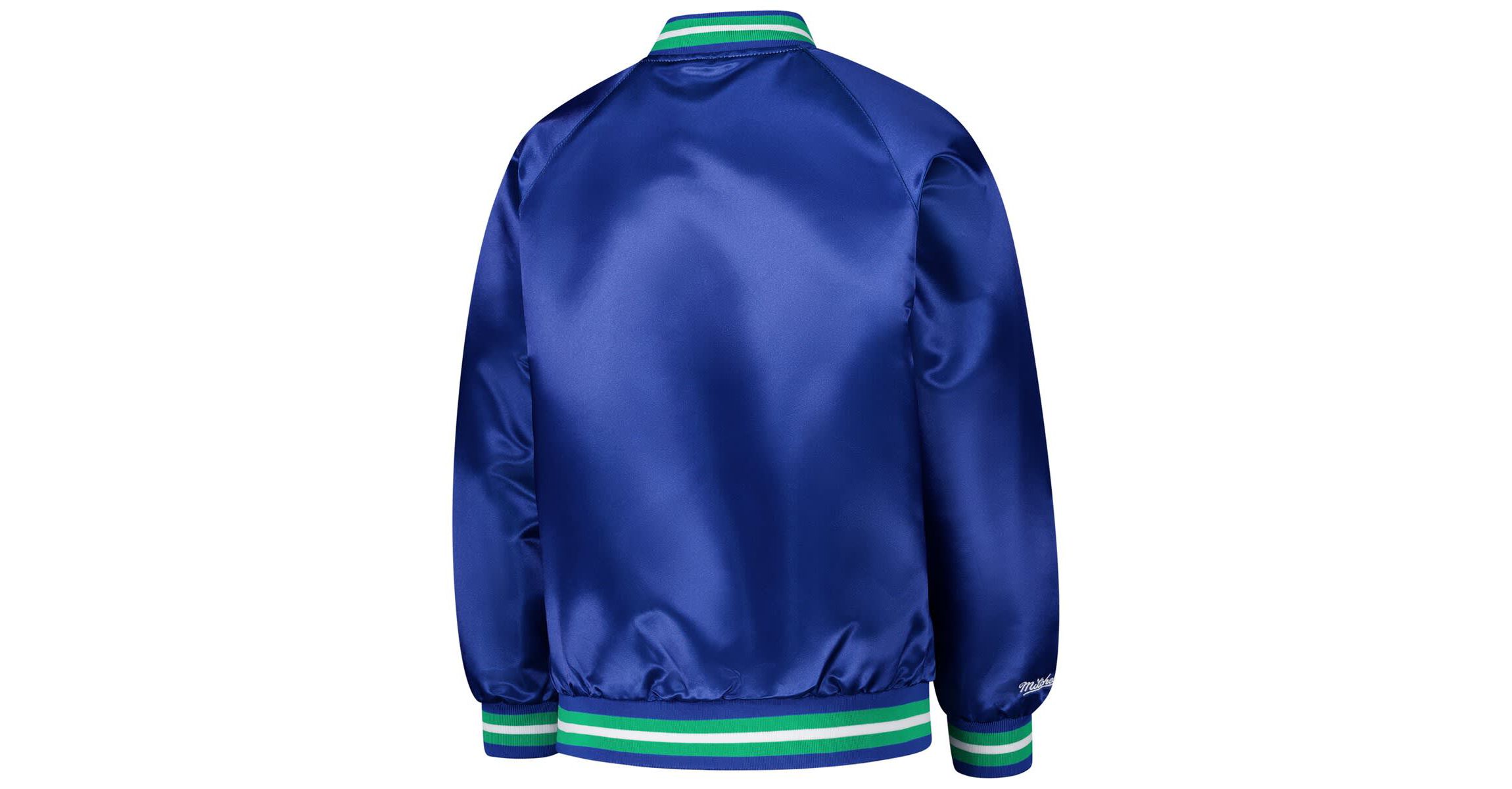 NBA Minnesota Timberwolves Hardwood Classics Satin Raglan Full-Snap Jacket