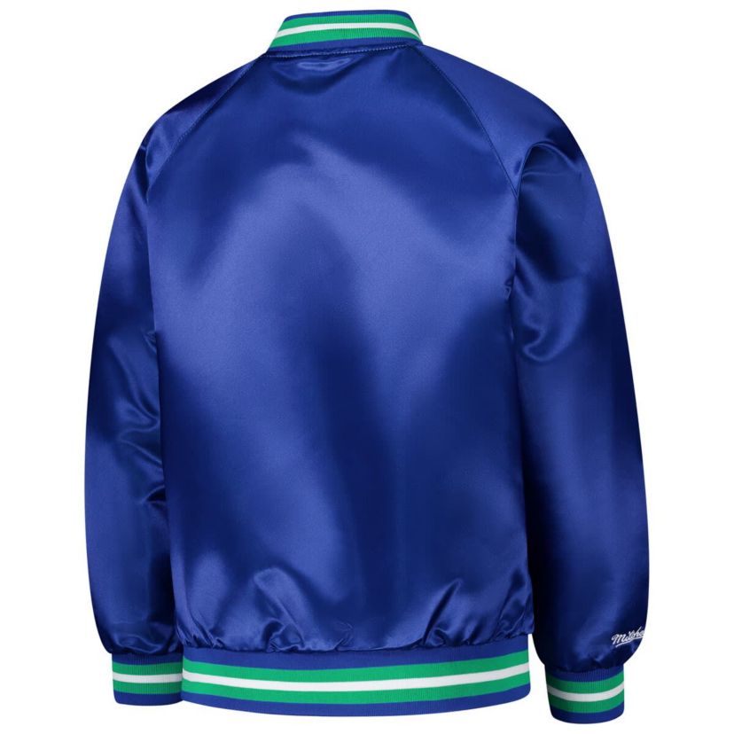 NBA Minnesota Timberwolves Hardwood Classics Satin Raglan Full-Snap Jacket