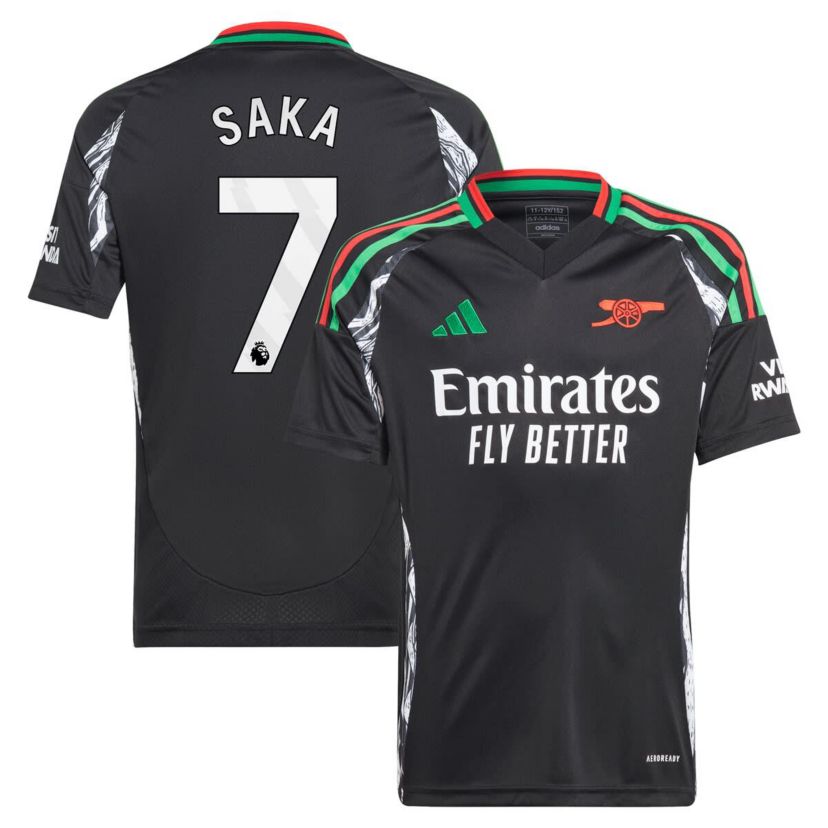 International Clubs Bukayo Saka Arsenal 2024/25 Away Replica Player Jersey