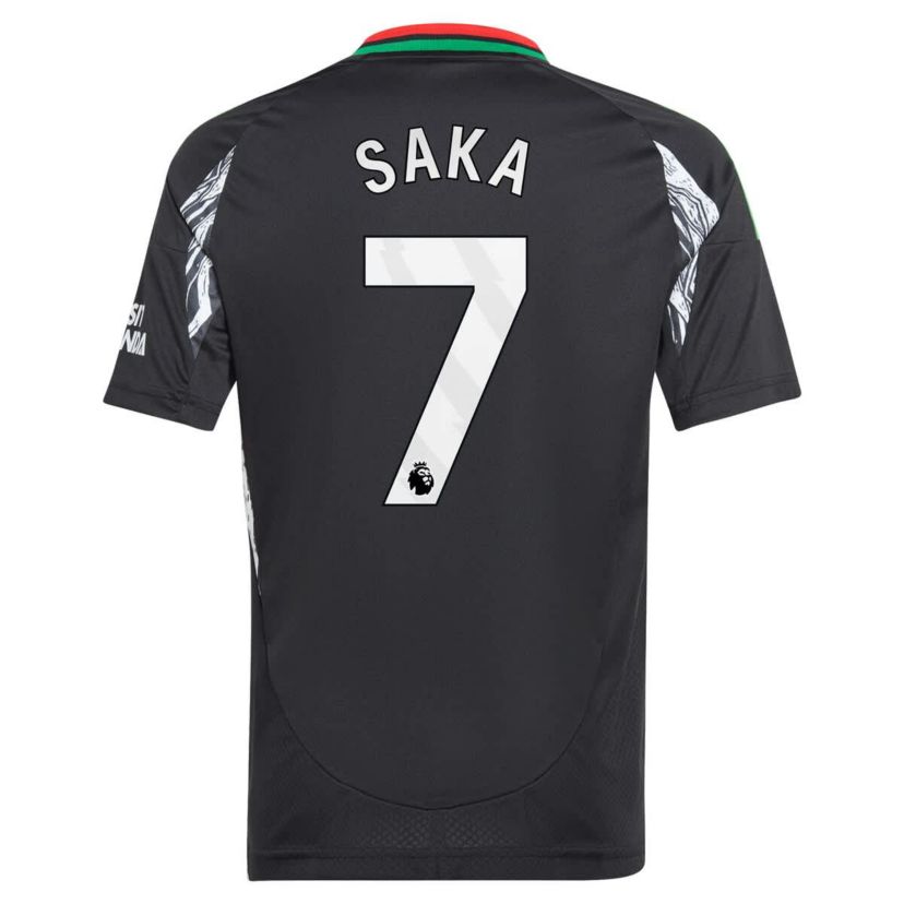 International Clubs Bukayo Saka Arsenal 2024/25 Away Replica Player Jersey