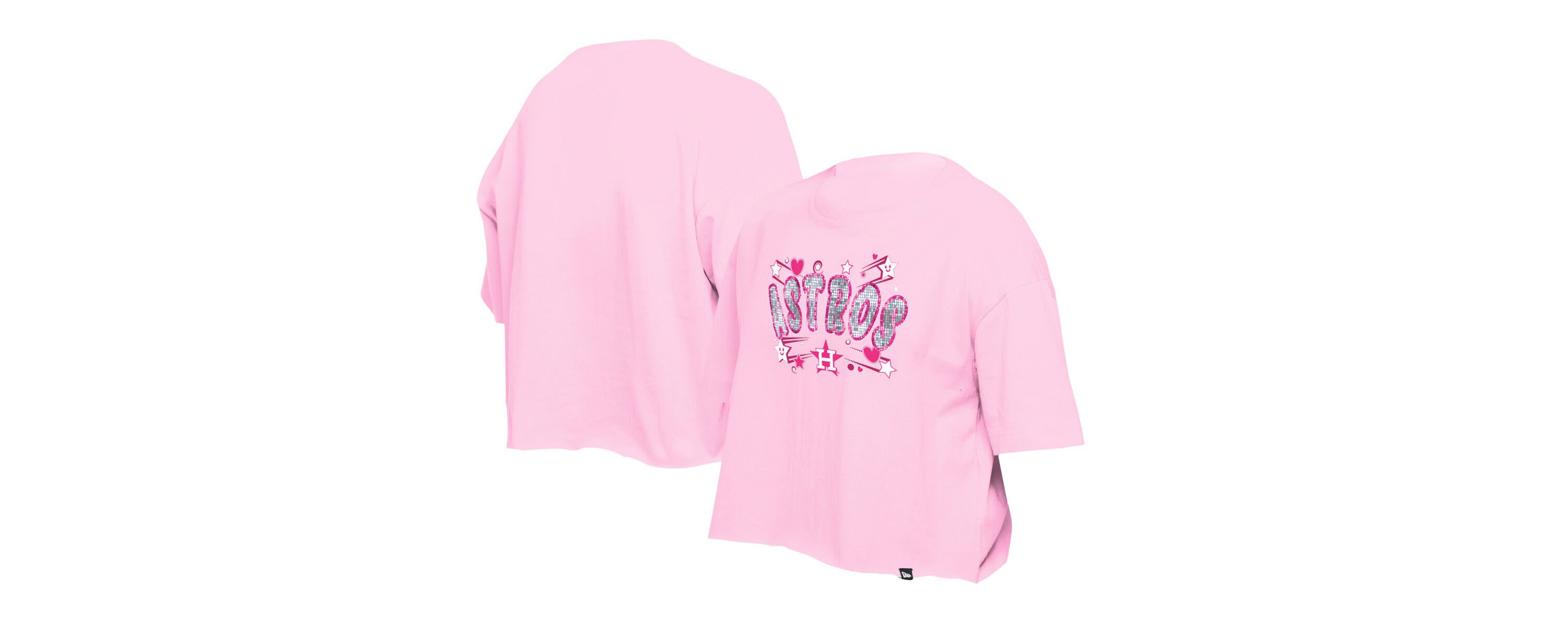 MLB Girls Light Houston Astros Flip Sequin Team T-Shirt