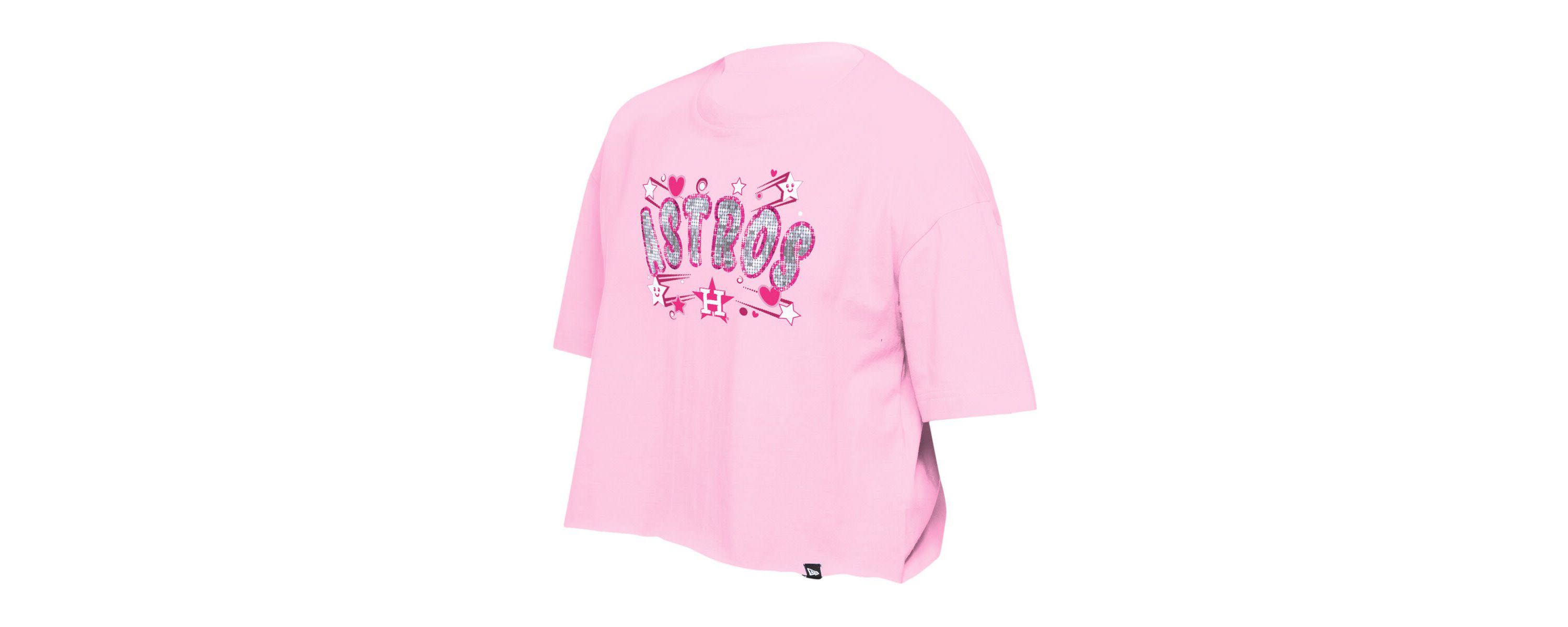 MLB Girls Light Houston Astros Flip Sequin Team T-Shirt