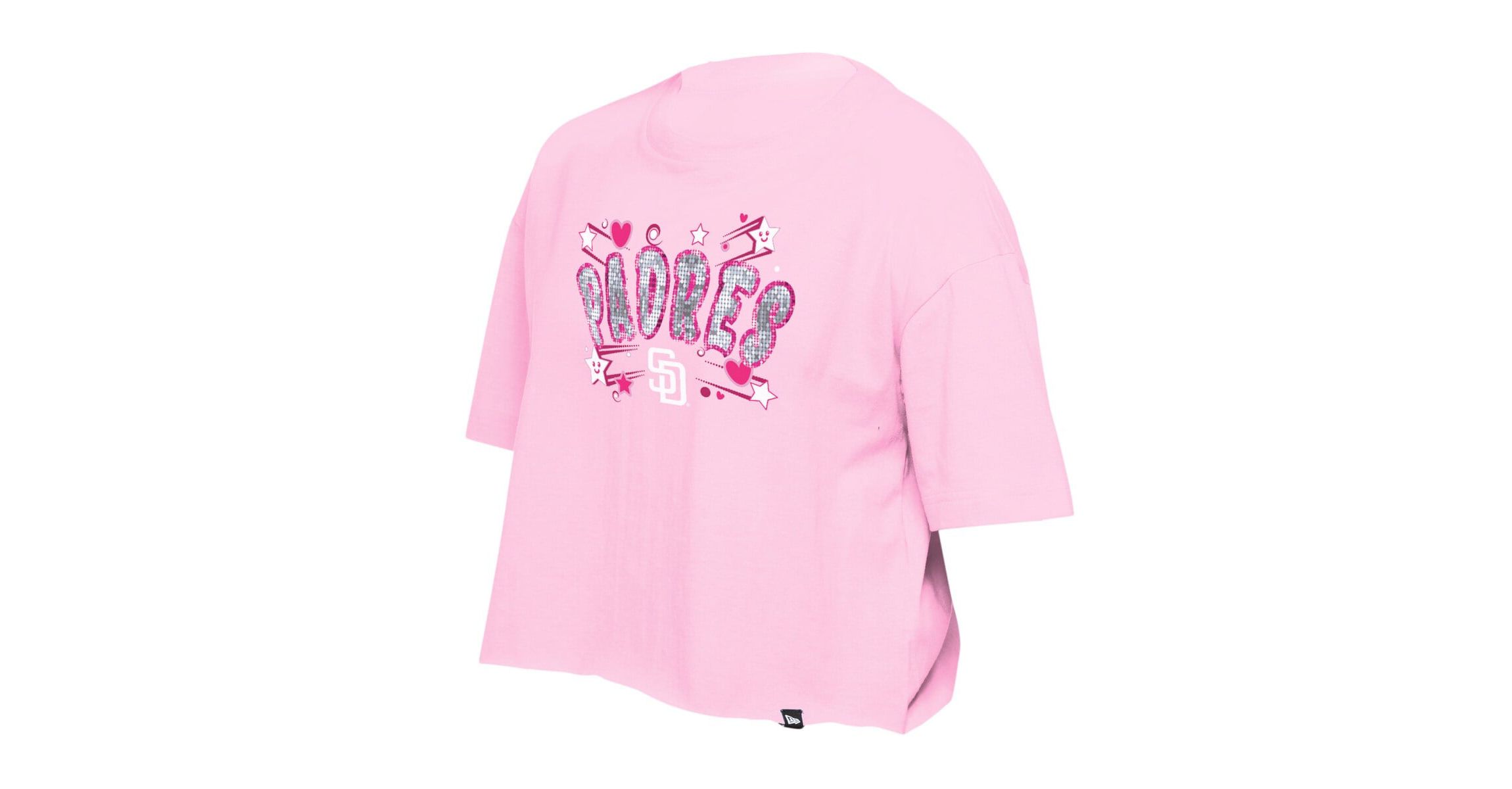 MLB Girls Light San Diego Padres Flip Sequin Team T-Shirt
