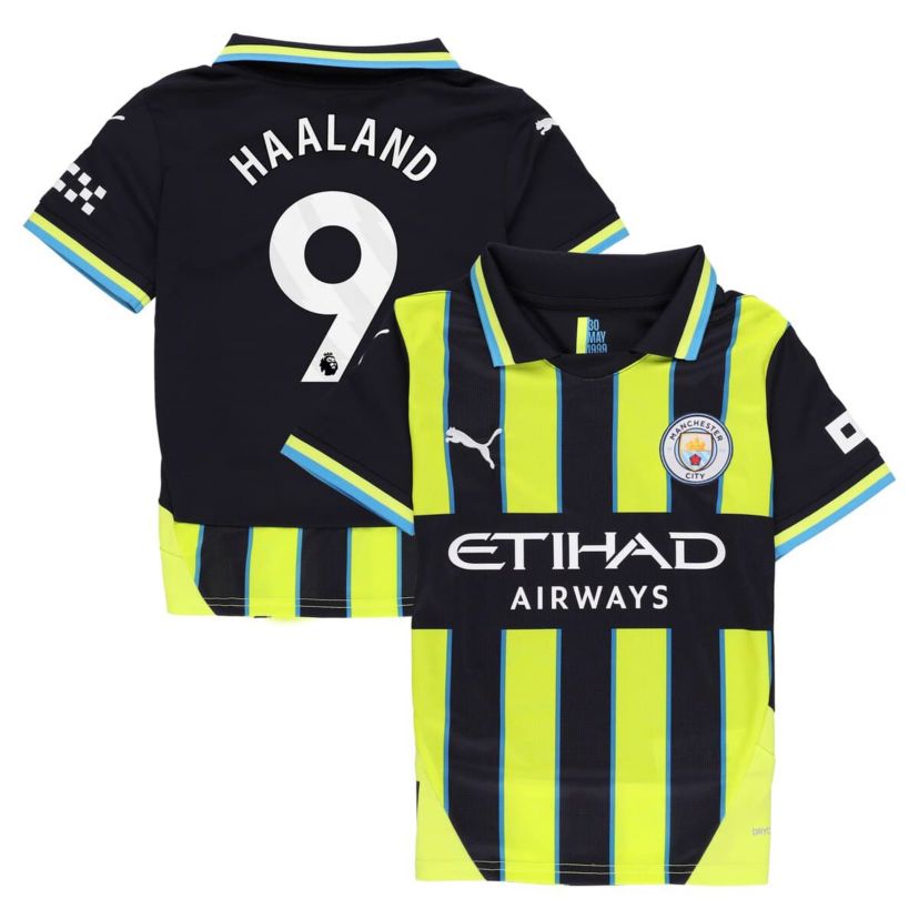 Premier League Erling Haaland Manchester City 2024/25 Away Replica Player Jersey