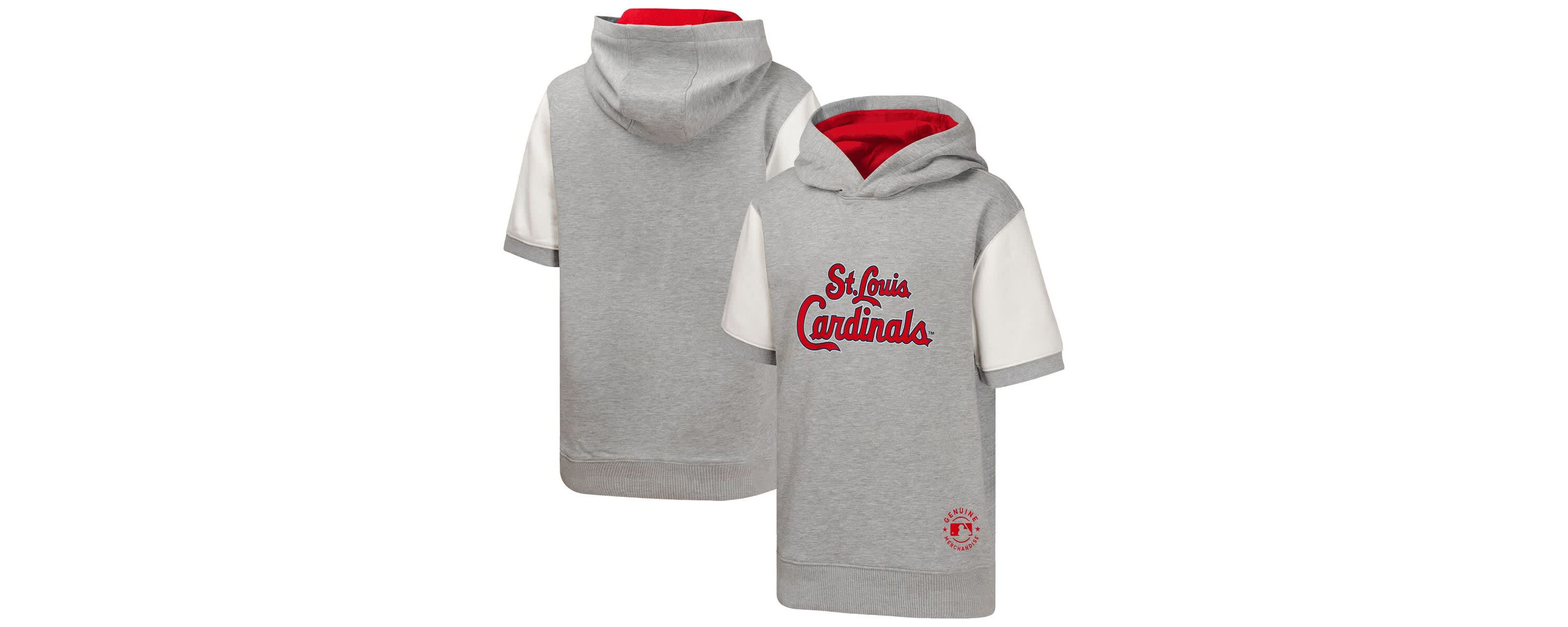 MLB St. Louis Cardinals Line Up Short Sleeve Pullover Hoodie