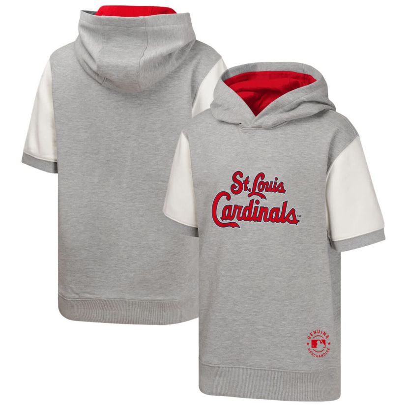 MLB St. Louis Cardinals Line Up Short Sleeve Pullover Hoodie