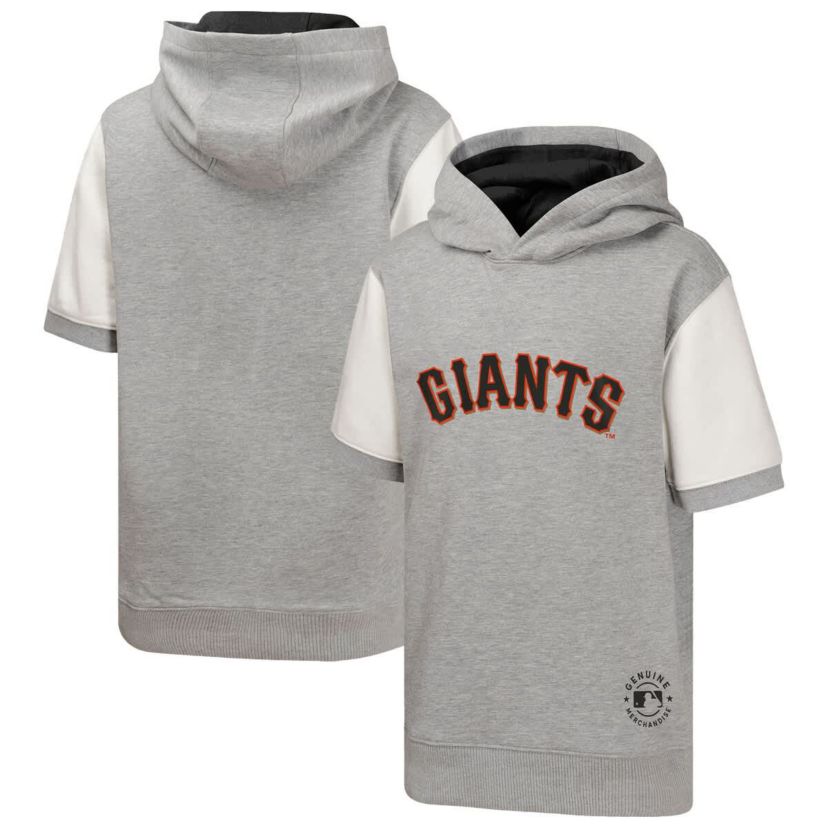 MLB San Francisco Giants Line Up Short Sleeve Pullover Hoodie