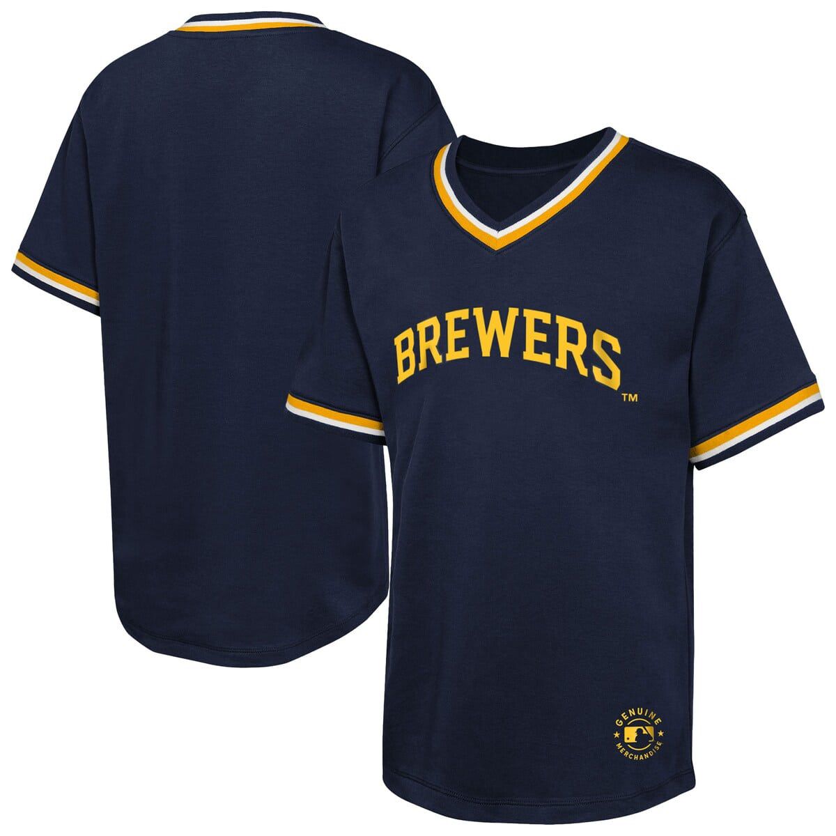 MLB Milwaukee Brewers Relief Pitcher V-Neck T-Shirt