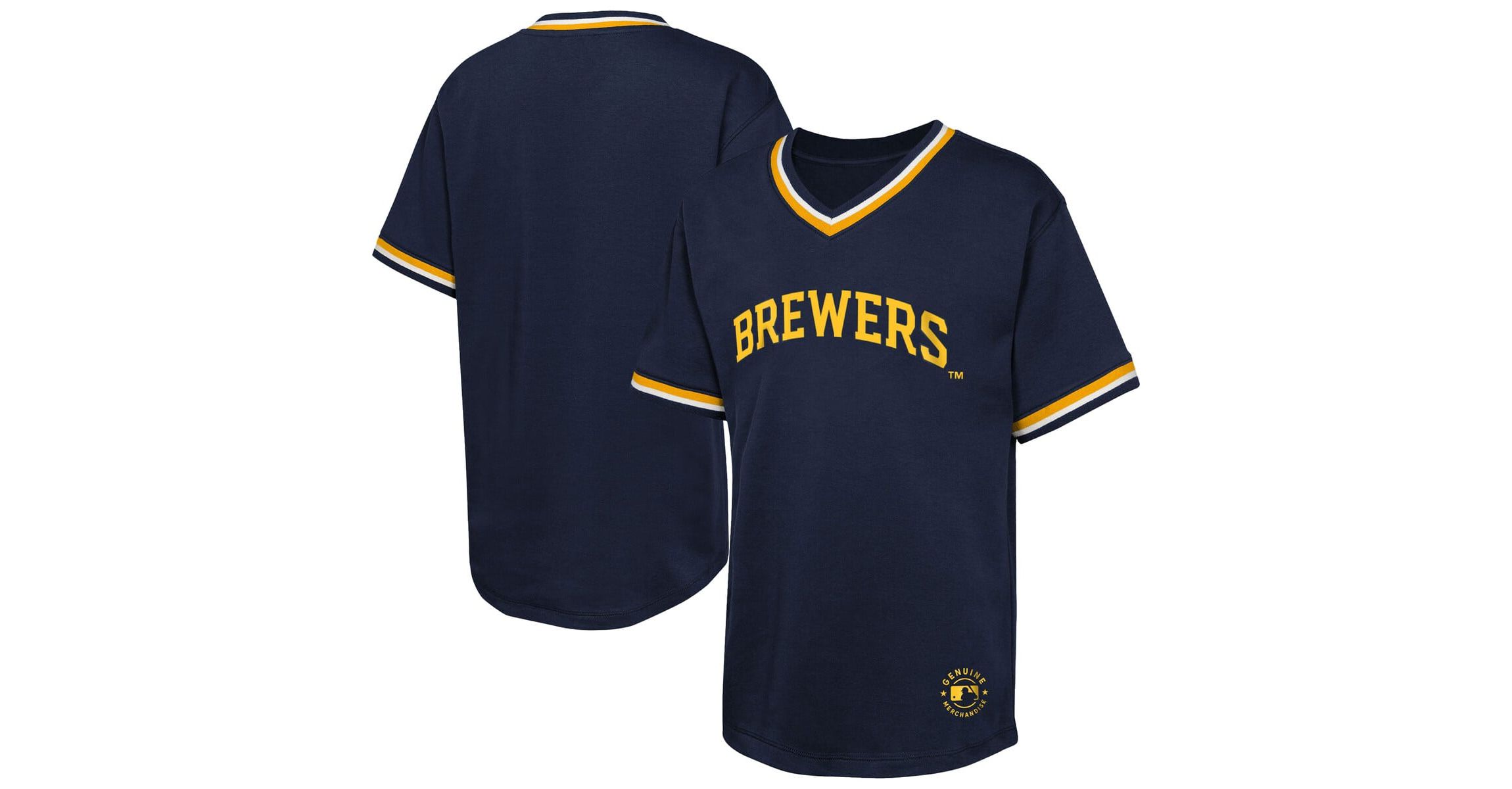 MLB Milwaukee Brewers Relief Pitcher V-Neck T-Shirt