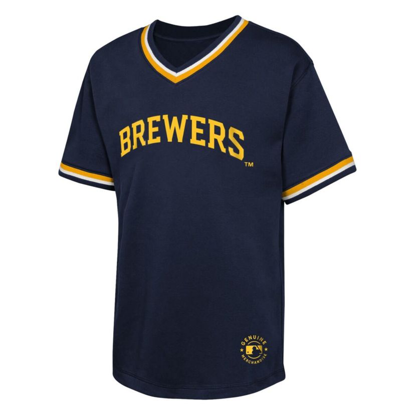 MLB Milwaukee Brewers Relief Pitcher V-Neck T-Shirt