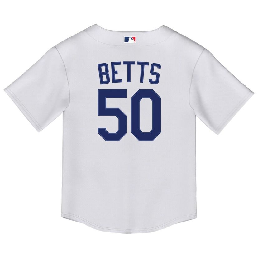 MLB Nike Mookie Betts Los Angeles Dodgers Home Replica Player Jersey