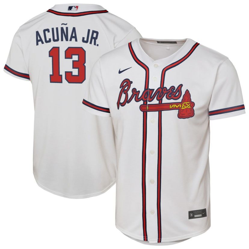 MLB Nike Ronald Acuna Jr. Atlanta Braves Home Replica Player Jersey