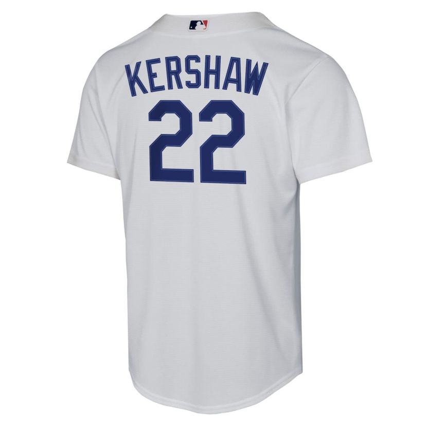 MLB Nike Clayton Kershaw Los Angeles Dodgers Home Replica Player Jersey