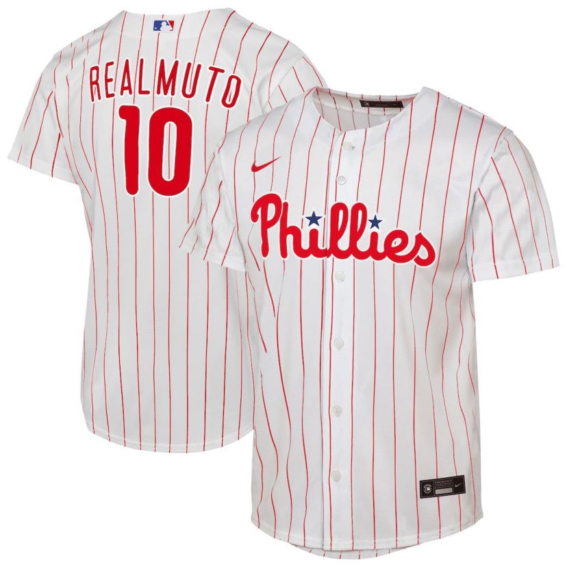 MLB Nike J.T. Realmuto Philadelphia Phillies Home Replica Player Jersey