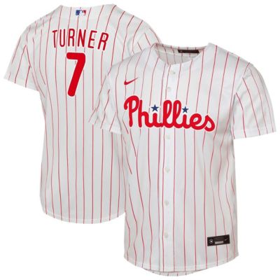Youth MLB Nike Trea Turner Philadelphia Phillies Home Replica Player Jersey