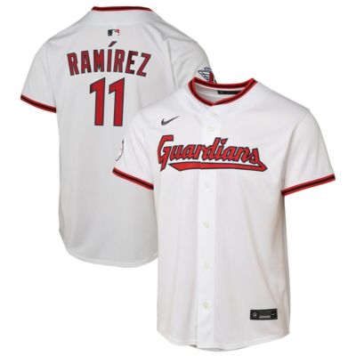 Youth MLB Nike José Ramírez Cleveland Guardians Home Limited Player Jersey, White, XL