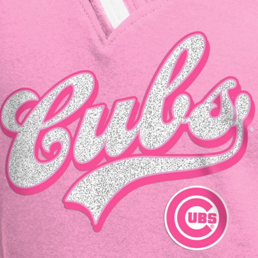 MLB Girls Chicago Cubs Mommy & Me Raglan V-Neck T-Shirt