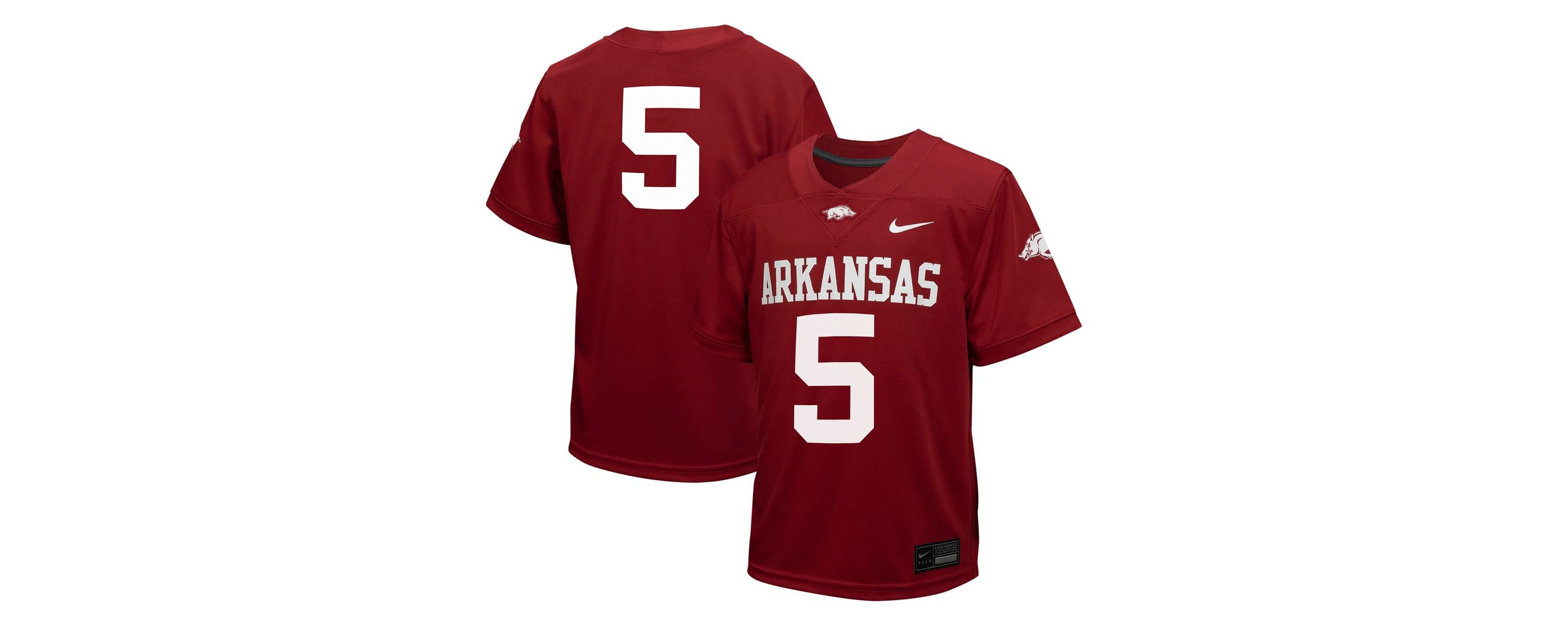NCAA Nike #5 Arkansas Razorbacks Untouchable Football Jersey