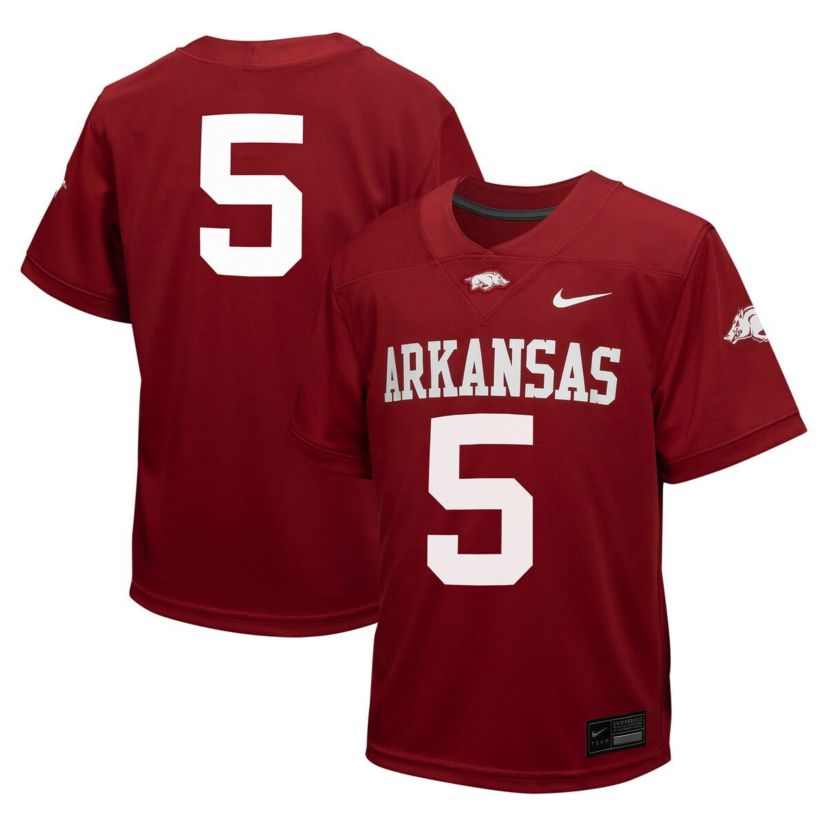 NCAA Nike #5 Arkansas Razorbacks Untouchable Football Jersey