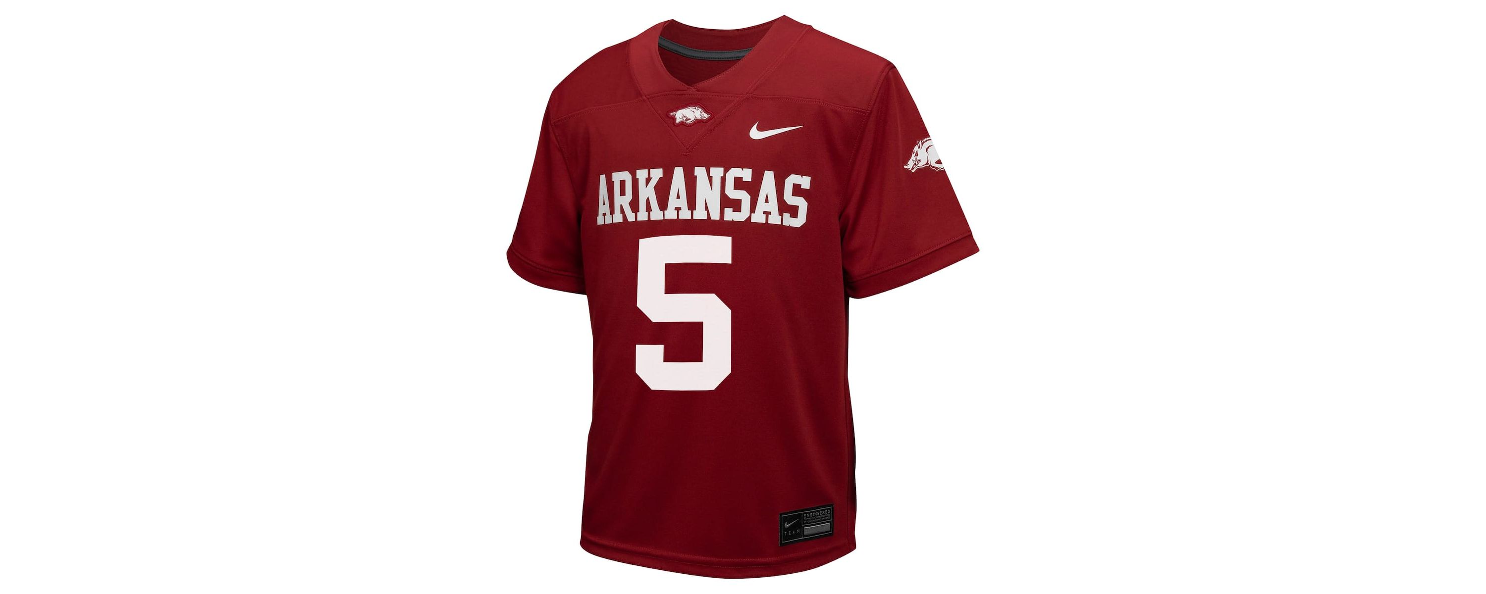 NCAA Nike #5 Arkansas Razorbacks Untouchable Football Jersey