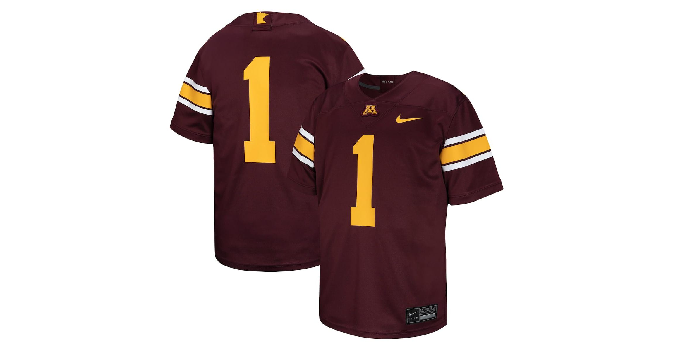 NCAA Nike #1 Minnesota Golden Gophers Untouchable Football Jersey
