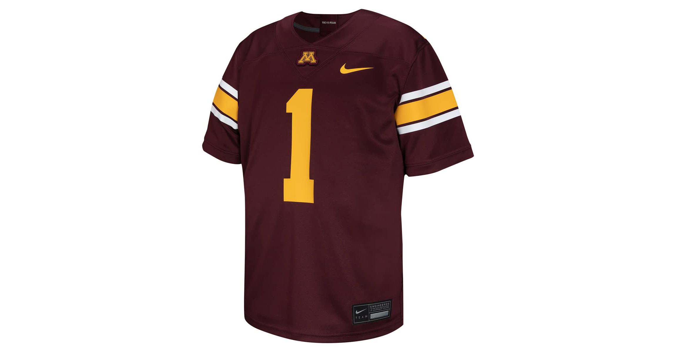 NCAA Nike #1 Minnesota Golden Gophers Untouchable Football Jersey