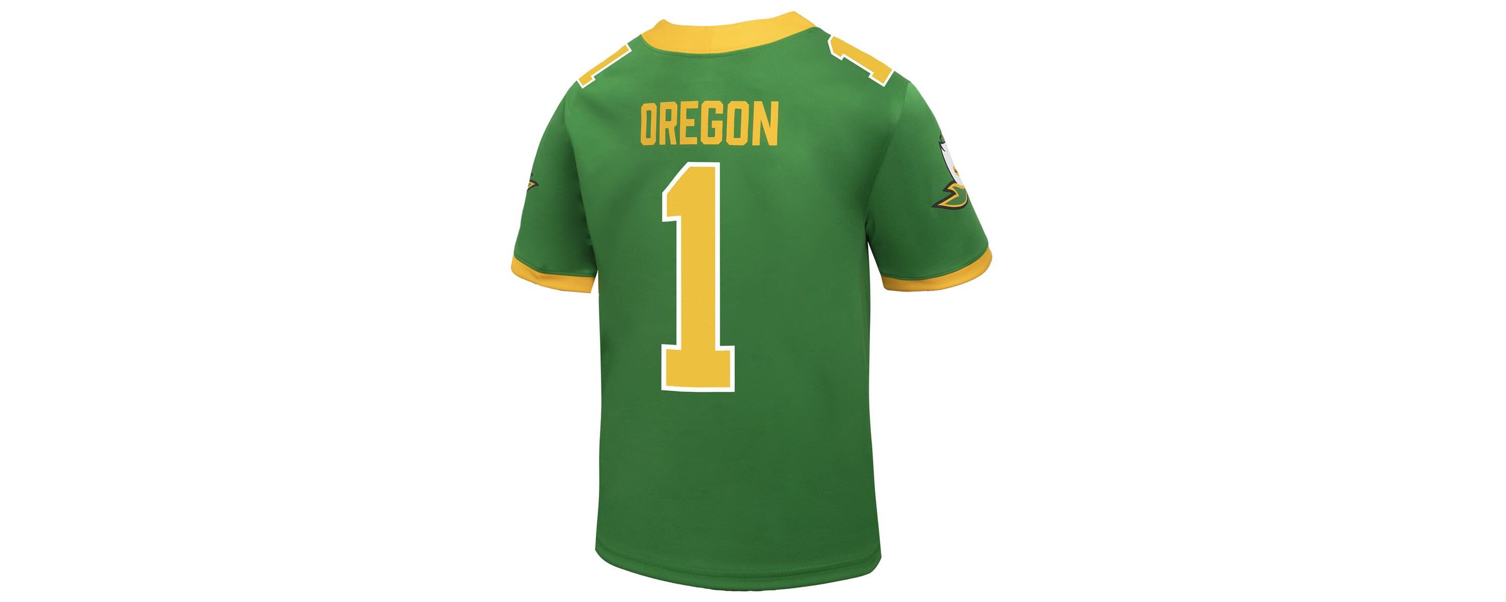 NCAA Nike #1 Apple Oregon Ducks Alternate Replica Football Jersey