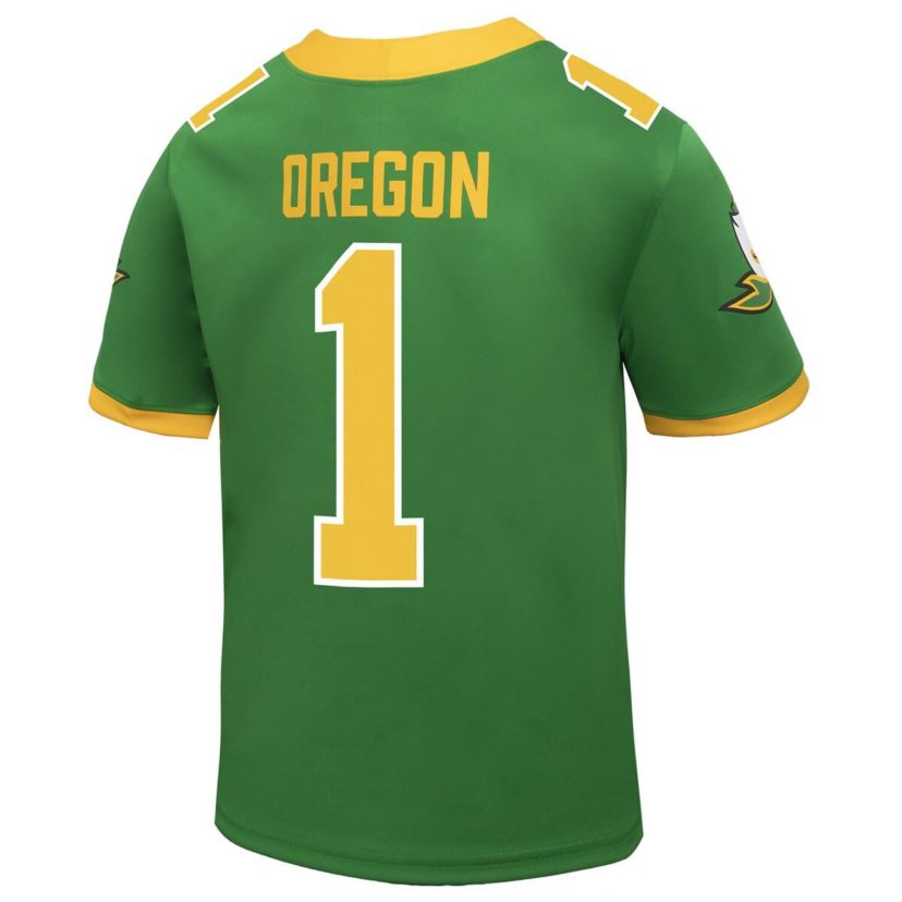 NCAA Nike #1 Apple Oregon Ducks Alternate Replica Football Jersey