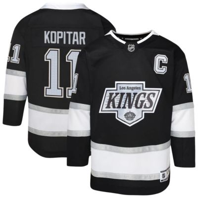 Outerstuff Youth NHL Anze Kopitar Los Angeles Kings Premier Player Jersey, Black, Medium