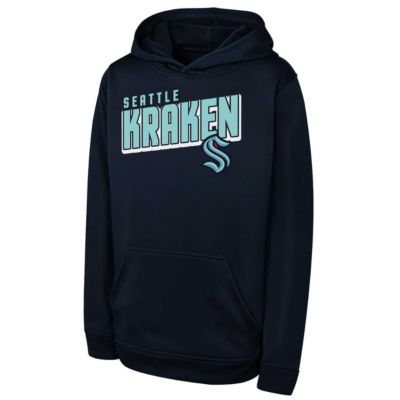 Outerstuff Youth NHL Deep Sea Seattle Kraken Cyber Punk Performance Hoodie