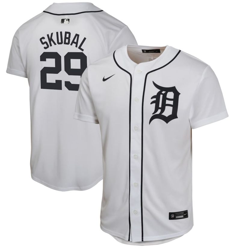 MLB Nike Tarik Skubal Detroit Tigers Home Game Player Jersey