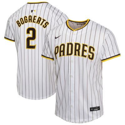 Youth MLB Nike Xander Bogaerts San Diego Padres Home Player Game Jersey, White, XL