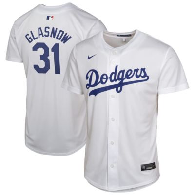 Youth MLB Nike Tyler Glasnow Los Angeles Dodgers Home Player Game Jersey, White, XL