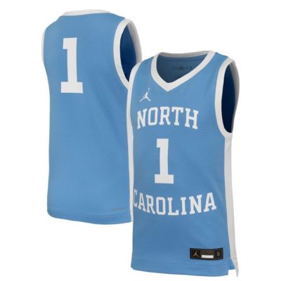 NCAA Nike #1 Carolina North Carolina Tar Heels Retro Replica Basketball Jersey