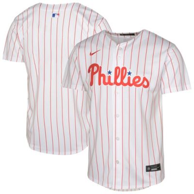 Youth MLB Nike Philadelphia Phillies Home Blank Limited Jersey, White, Large